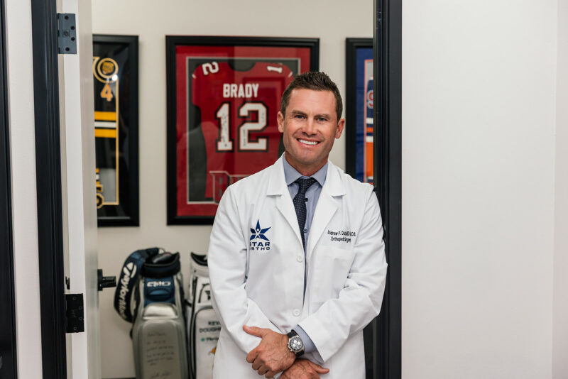 Dr. Andrew Dold, orthopedic surgeon, in his Frisco office