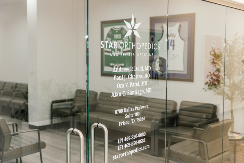 Entrance to Suite 100, Star Orthopedics and Sports Medicine, Frisco